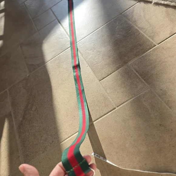 Red and Green Stripe Bag Replacement Strap Wide Adjustable - Picture 9 of 11